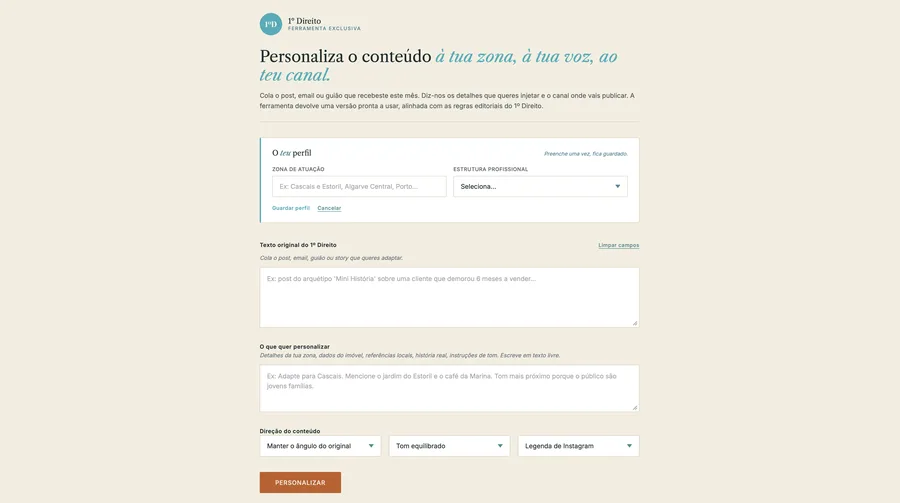 Personalizador de textos